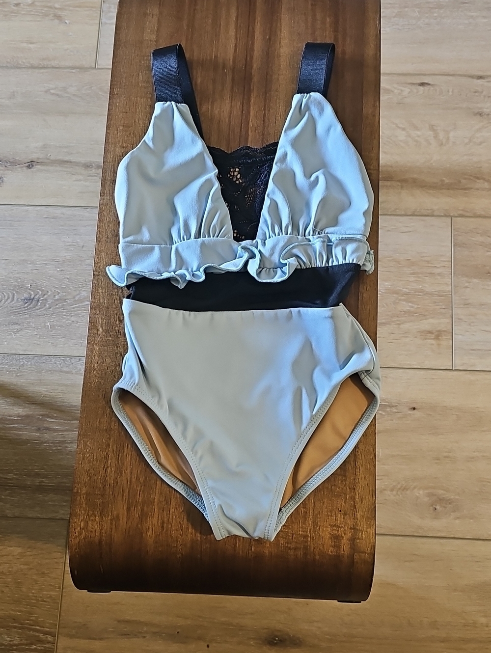 Girls Oh LaLa One-Piece Swimsuit with Black Accents
